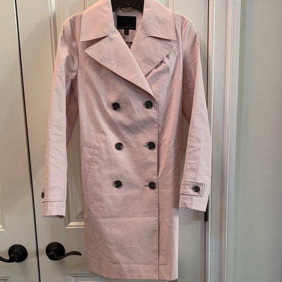 Banana Republic Blush Double-Breasted Trench Coat - Picture 10 of 11